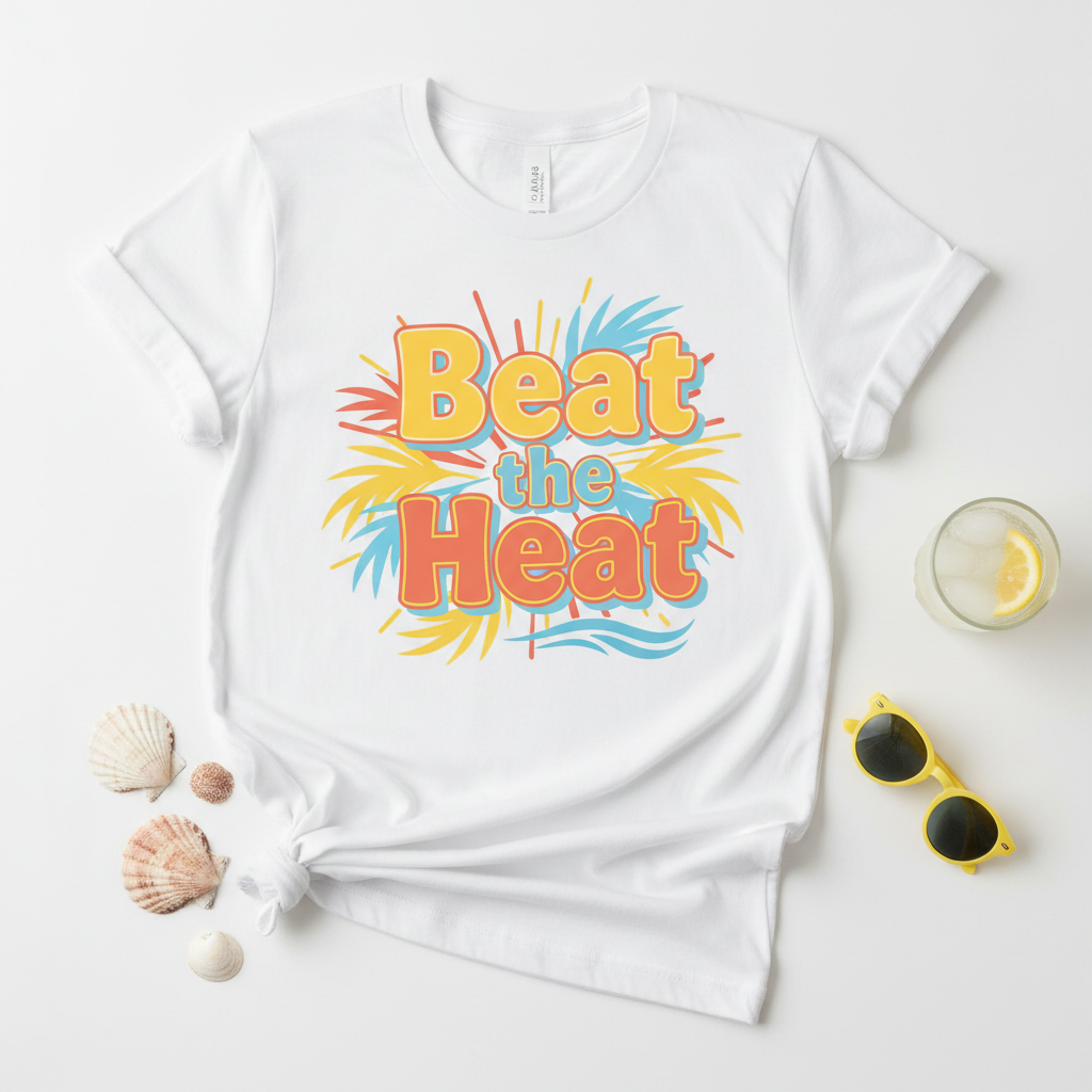 Beat the Heat Tee in summer colors
