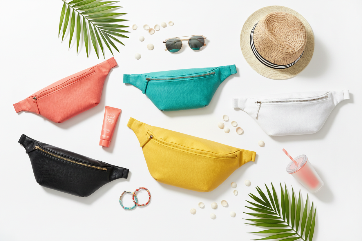 Rocket Roz Fanny Packs and Belt Bags in summer colors